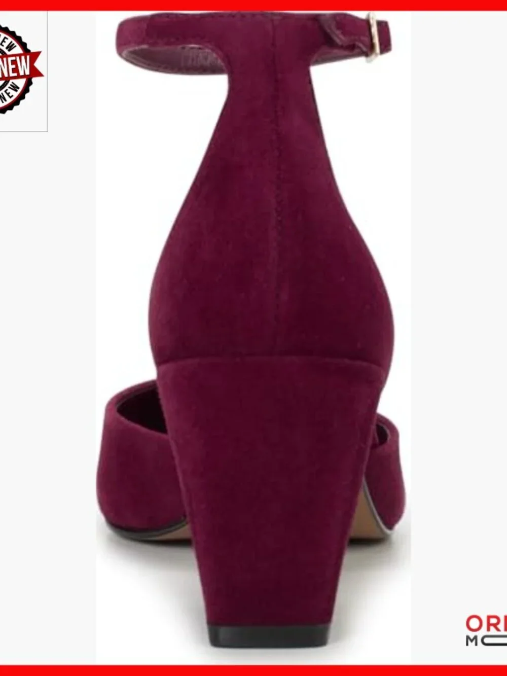 Suede Point Toe Pumps with Ankle Strap, 2.75 Inch Heel